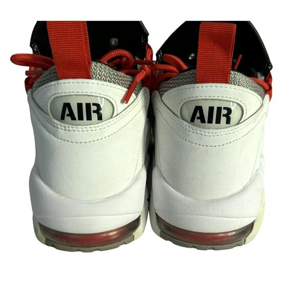 2018 Nike Air More Money White/Habanero Red/Atmosphere Grey Mesh Shoes Sz 10.5 - Picture 6 of 11
